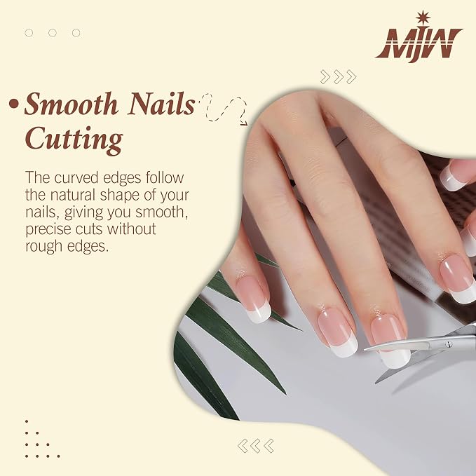 Professional Fingernail Scissors for Manicure Care, Precision Nail Grooming Tool for Mustache Trimming and Eyebrow Shaping, Sharp Stainless Steel Beauty Shears