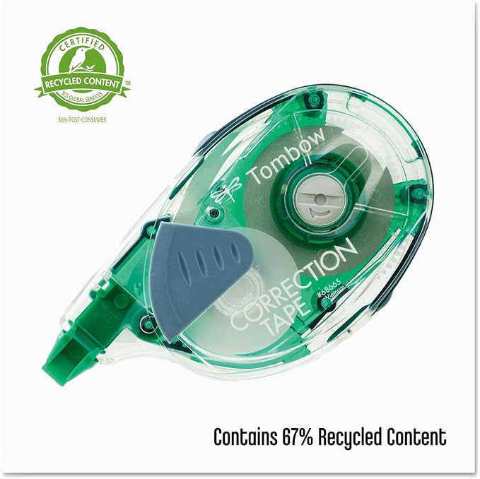 Tombow 68666 MONO Correction Tape Refill, 1/6-Inch x 472-Inch