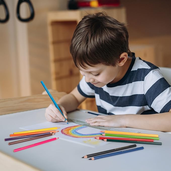 Colored Pencils for Kids Classroom Set, 12 Count Pre-sharpened Coloring pencil Bulk Gift