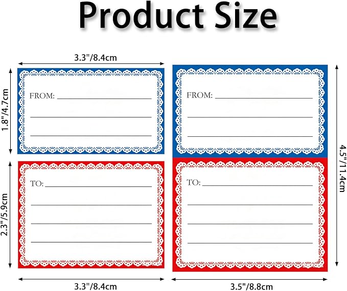 to from Address Mailing Labels, 300PCS Shipping Stickers for Package | 3.5"x4.5", Self Adhesive, for Gift, Mailing Box, Envelopes