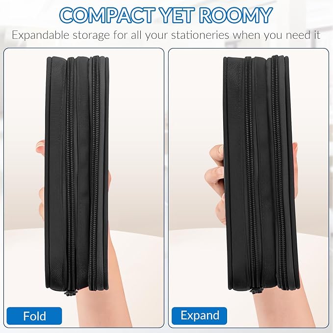 TILYTADLY Large Pencil Case for Boys - Soccer Boys Pencil Pouch with Zipper Compartments - Big Capacity Pen Box Pen Bag Organizer with Keychain for Kids Teens School