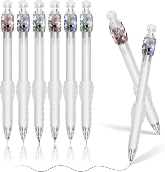 8 Pack Ballpoint Pens - 1.0mm Fidget Rotating Black Ink, No Smudge | Medium Point Smooth Writing - Soft Grip, Quick-drying Pens for Journaling, Cute School & Office Supplies, Gift for Women Men
