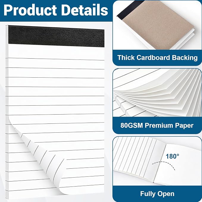 Beieverluck 40 Pack Small Note Pads 3x5, Mini Notepads Memo Pad with 30 Sheets in Each Pad, Pocket Notepad Refills for Taking Notes and Reminders Organization Planning