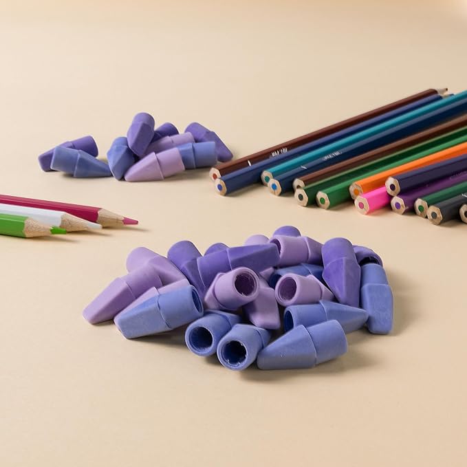 Mr. Pen- Pencil Erasers Toppers, 30 Pack, Colorful | Mr Pen Erasers for Pencils