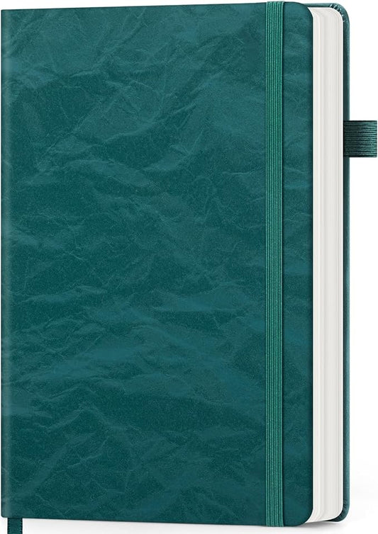 ALKALO Lined Journal Notebook for Women Men, A5 Hardcover Velvet Journals for Writing, 200 Pages Thick Paper, Daily Journal Notebook for Work, School, Note Taking, Business, Travel, College Ruled
