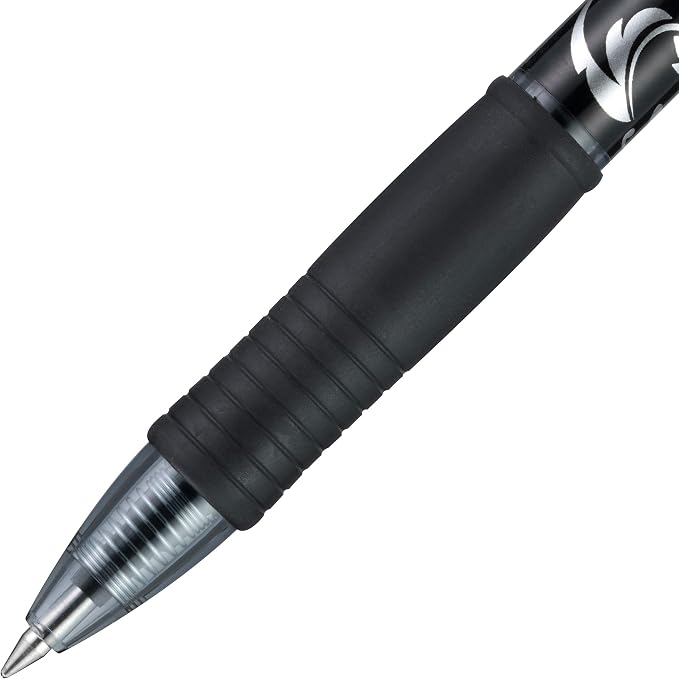 Pilot, G2 Premium Gel Roller Pens, Fine Point 0.7 mm, Fashion Collection, Black, 5 Count (Pack of 2)