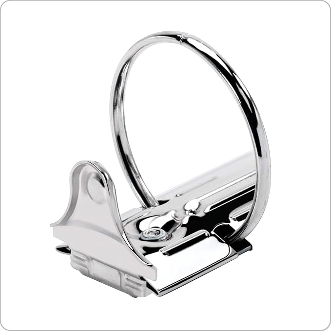 Cardinal 3 Ring Binders, Round Rings, Holds 350 Sheets, ClearVue Presentation View, Non-Stick, Assorted Colors (79550), 1.5 Inch (Pack of 4)