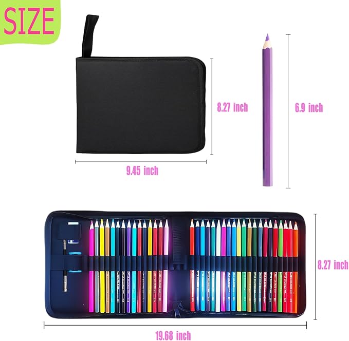Premium Colored Pencils Set - Artist-Grade, Soft Oil-based Colored Pencils for Vibrant Drawing, Coloring & Sketching, Perfect for Artists & Adults (36 pcs)