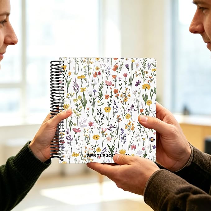 Hardcover Sketchbook,7.2"x8.3"Spiral Bound Drawing Pad,Field Floral | 150gsm(92lb)Acid-Free Thick Paper,Blank Art Journal for Adults,Artists&Beginners,Ideal for Sketching,Doodling and Mixed Media