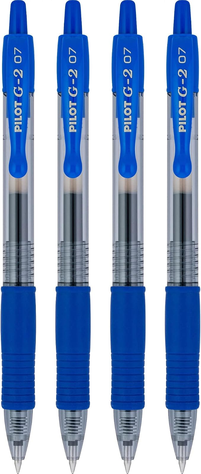 PILOT G2 Premium Gel Roller Pens,Fine Point 0.7 mm,Blue Ink Pens Fine Point,- Ideal for School,Journaling,and Office Writing,4 Count (Pack of 2)