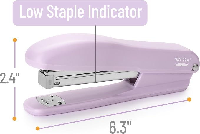 Mr. Pen- Office Stapler with Staples, 2 Pack, 200 Staples 1/4" | 20 Sheet Capacity, Desktop Stapler for Students, Office Supplies, Ergonomic Design for Comfortable Use, Jam-Free