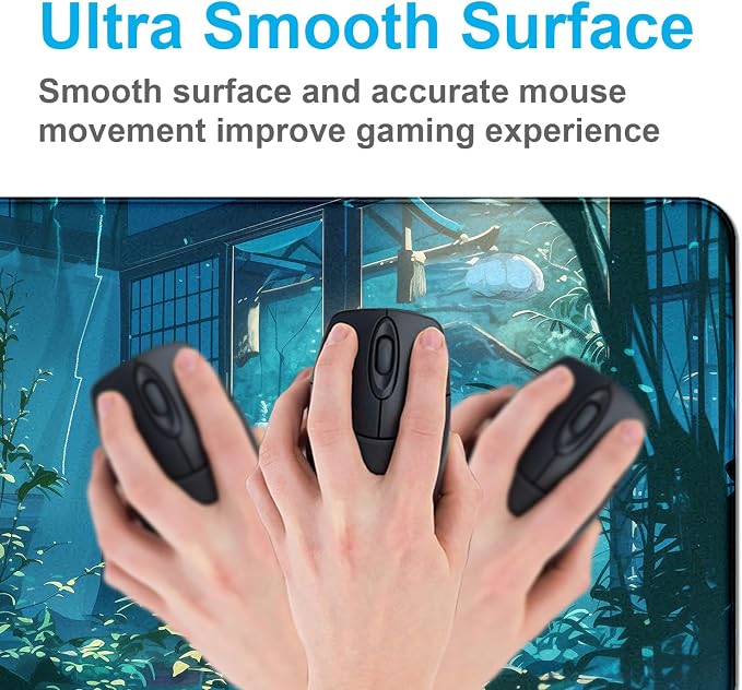 Tropical Plants XL Extended Gaming Keyboard Pad Computer Non Slip Mouse Pad | Large Extended Mouse Pad; Full Desk Coverage; Waterproof Coating; Stable Anti-Slide Base For Gaming, Office, Study Daily Use