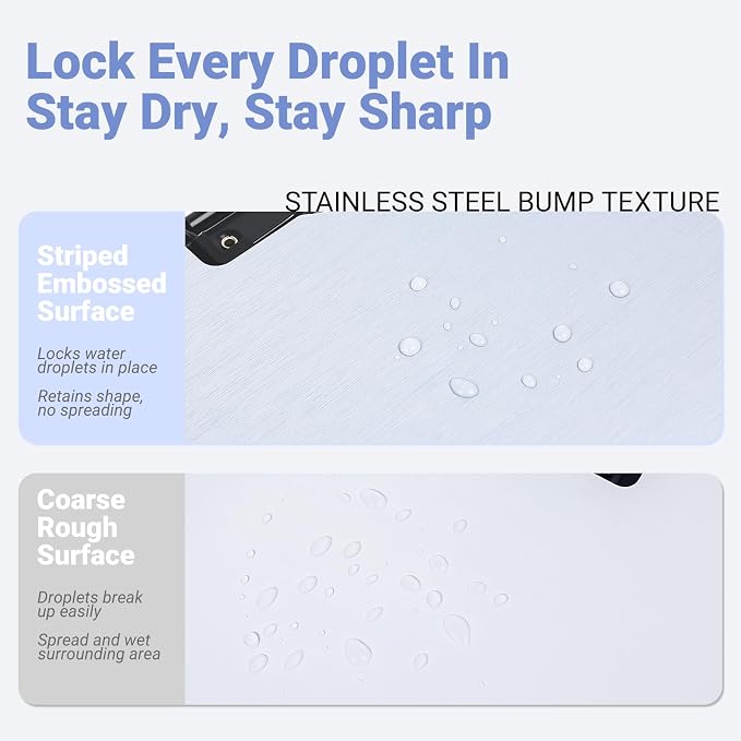 Clipboard Folder, with Dual Metal Clips, Embossed-Texture, Folding 360° Rotating, Nursing Clipboard for Letter and A4, Pen Holder (Silver, 5)