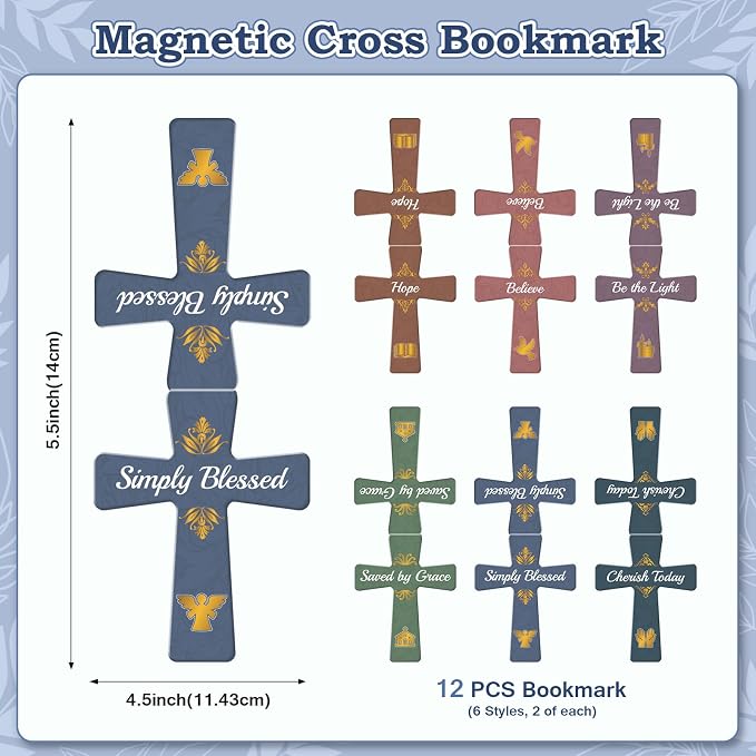 36 Pcs Christian Bulk Gifts for Women: Boho Prayer Journal Religious Gifts | 12 Bible Verse Spiral Notebooks, 12 Scripture Pens, 12 Magnetic Bookmarks, Small Church Journal for Bible Study Groups Pastor