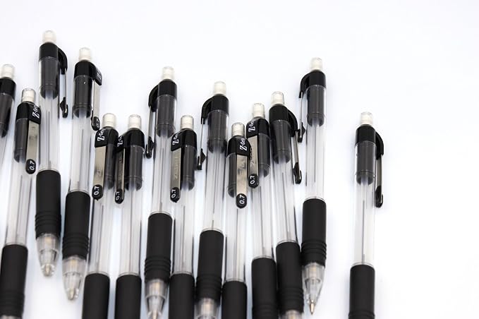 Zebra Pen, Z-Grip Mechanical Pencil, Smooth Writing, Latex-Free Grip, 0.7mm Lead, #2 HB, Pre-Loaded with Lead and Eraser, for School, Office, Everyday Use, Refillable, Clear Barrel, 24-Pack, (15241)