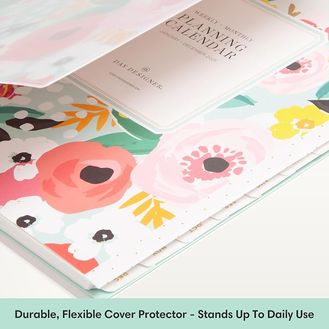 Blue Sky 2027 Weekly & Monthly Planner, 8.5"x11", Secret Garden Mint | January 2027 - December 2027, Flexible Cover, Durable Twin Wire Binding, Storage Pocket, Stickers, Day Designer