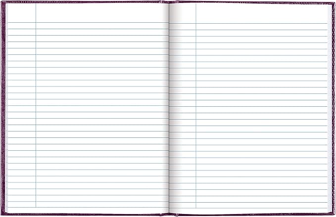 Blueline Executive Journal, Perfect-Bound, Hard Cover, 9.25" x 7.25", 144 Ruled Pages, Raspberry (A7.RAS)