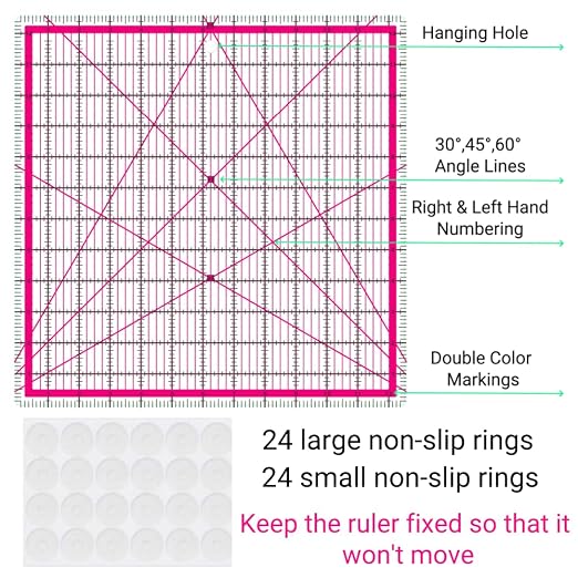 Quilting Rulers,2 Quilting Square Rulers(5", 10"),Quilting Squares | Square Rulers,Quilting Squares,Square Quilting Rulers