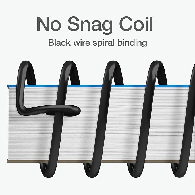 Oxford 1 Subject Spiral Notebook, Notebook for School, Plastic Covers, Back to School Supplies, College Ruled, 100 Sheets, 5 Pack, Assorted Primary Colors: Black, Blue, Red, Green and Yellow (1009289)