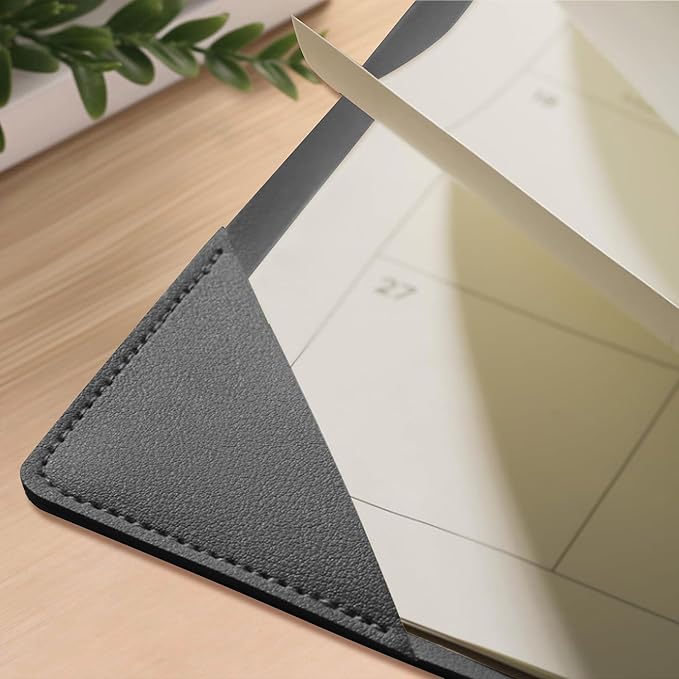 Desk Calendar 2026-2027 with Desktop Mat （22" x 17"）– Jul. 2026 - Dec. 2027 (Black)