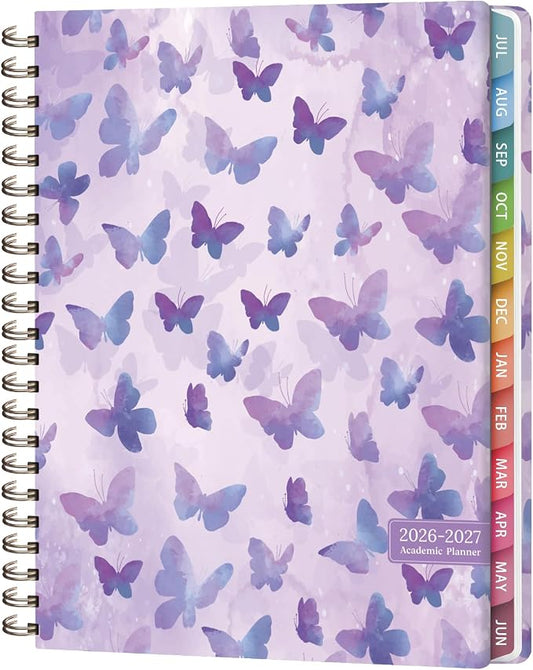 Planner 2026-2027, Weekly and Monthly Academic Planner, July 2026 - June 2027, Hardcover Calendar Agenda Book for School Year Planning, School Supplies for Teacher and Student, Letter Size(8.5'' x 11'')