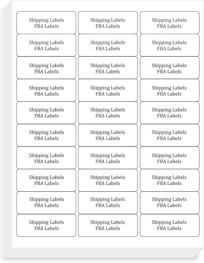 FungLam 1" x 2-5/8" Shipping Address Labels 900 Label Stickers Paper for Laser/Inkjet Printer 30 per Page Printable Mailing Labels (30 Sheets, 900 Labels)
