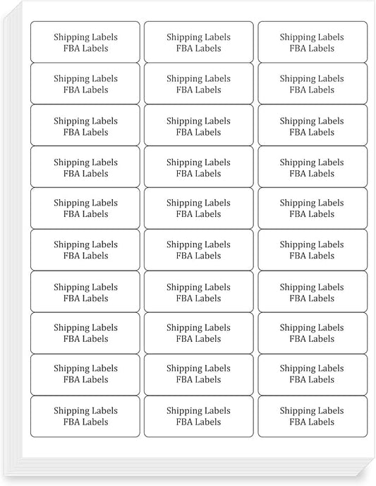 FungLam 1" x 2-5/8" Shipping Address Labels 900 Label Stickers Paper for Laser/Inkjet Printer 30 per Page Printable Mailing Labels (30 Sheets, 900 Labels)