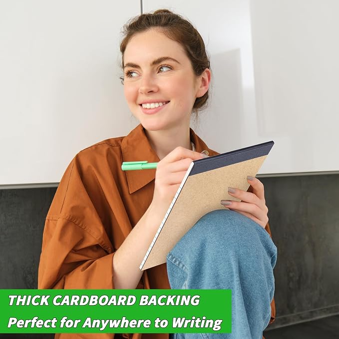48 Pack Legal Pads 5 x 8 Inch White Notepads College Ruled Writing Pads | Perforated Memo Pads with Lined Paper for Office, School and Home; Ideal for Notes, Lists, Planning and Daily Writing
