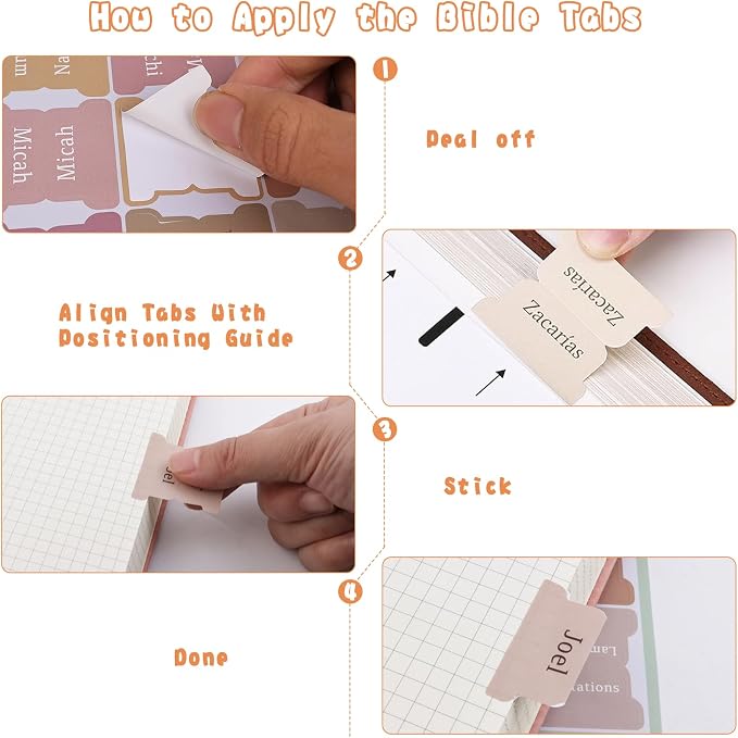 Bible Journaling Kit, Bible Study Supplies Set for Women & Men | Includes 6 No Bleed Bible Highlighters, 6 Pens, 90 Laminated Bible Tabs, Magnetic Bookmarks & Sticky Notes