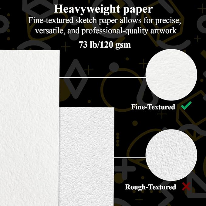Fuxi Sketch Book for Kids, 9" x 12" Kids Sketch Pad, 100 Sheets_73Lb/120Gsm | Top Spiral Sketchbook for Kids, Acid-Free Thick White Drawing Paper for Kids, Craft Activities, Art Supplies for Kids 9-12
