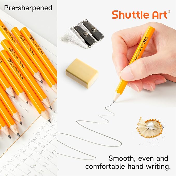 Shuttle Art 1500 Pack Golf Pencils #2 HB, Pre-Sharpened Mini Pencils Bulk