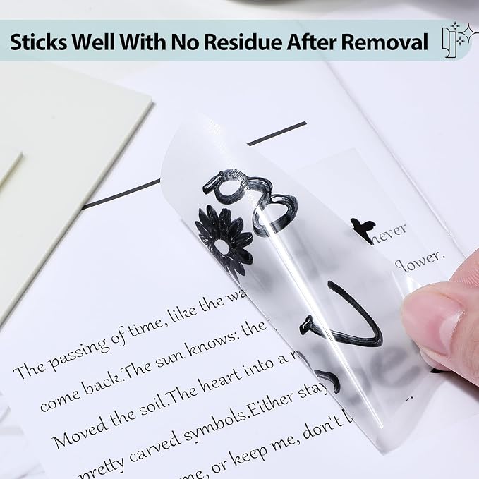 Transparent Sticky Notes - 3x3 inch Clear, Waterproof Translucent Notes for Annotation - 300 Sheets (Pack of 2)