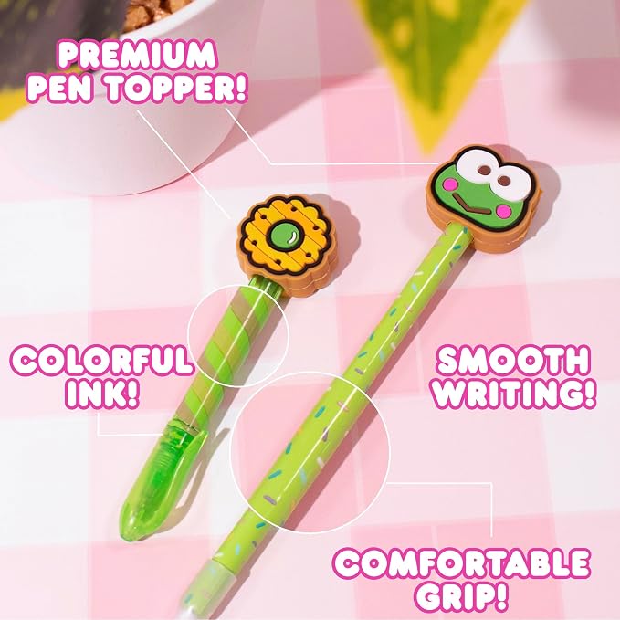 Horizon Group USA Hello Kitty & Friends Stationary Set, Cute School and Office Supplies, Sanrio Accessories, Kawaii Notebook, Multicolor Pens