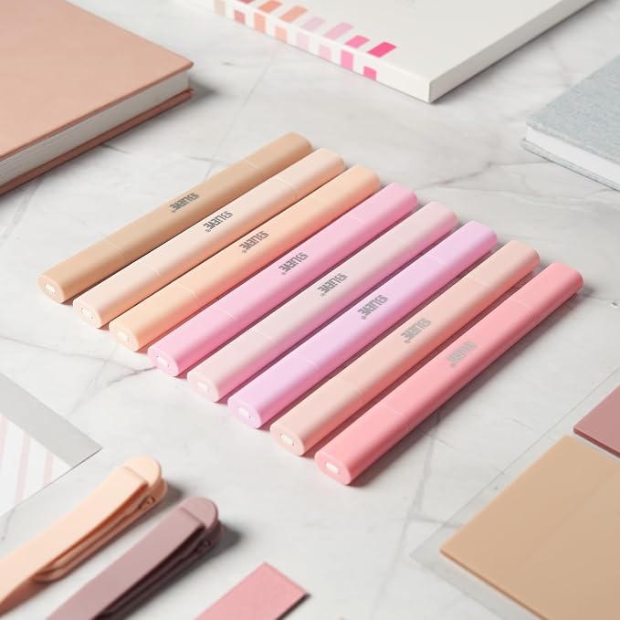 BLIEVE Bible Highlighters No Bleed Through, Pastel Colors, Dual Tip, 8 Pack | Aesthetic Cute Highlighters, Chisel Tip & Fine Point For Bible & Journaling, Back To School Supplies
