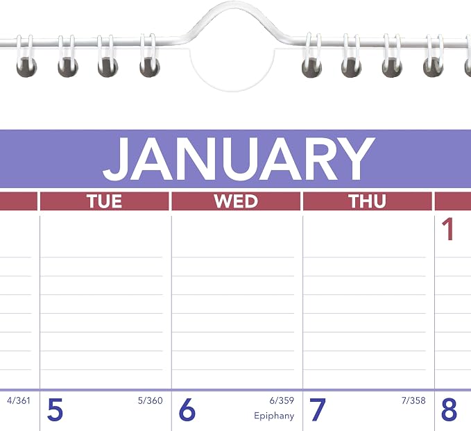 AT-A-GLANCE 2027 Wall Calendar, Monthly, 8" x 11" Planner, Ruled Daily Blocks (PM12827)