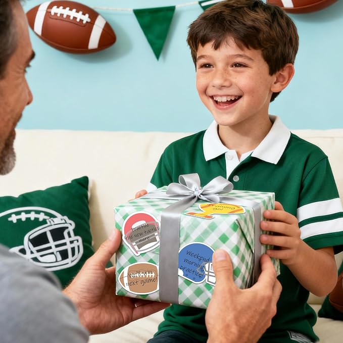 Xqumoi 30 Pack Football Sticky Notes - Sport Self Sticky Notepads Helmet Glove Self-Adhesive Writing Memo Pads for Office School Class Student Gift Supplies Birthday Party Favors Goodies Bag Fillers