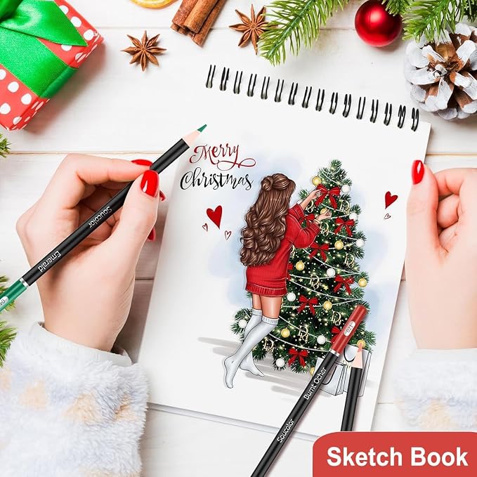 Soucolor 72-Colors Colored Pencils Set,Soft Core for Adult Coloring Books | Blending Shading Drawing Kit, Non-Toxic Artist Pencils with Zippered Case, Art Supplies Gift for Adults Kids Students
