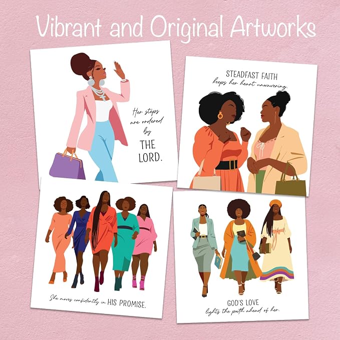 African American Expressions 2026 Wall Calendar – Woman with God – Monthly Calendar Celebrating Black Culture & History, 12x12 Hanging Calendar, 16 Months – Christian Gift for Women