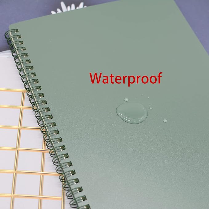 Yansanido Spiral Notebook, 8 Pcs 10.5 Inch x 7.45 Inch B5 Thick Plastic Hardcover 7mm College Ruled 8 Color 80 Sheets -160 Pages Journals for Study, Work, Travel and Notes (B5, 8 Pcs 8 Color)