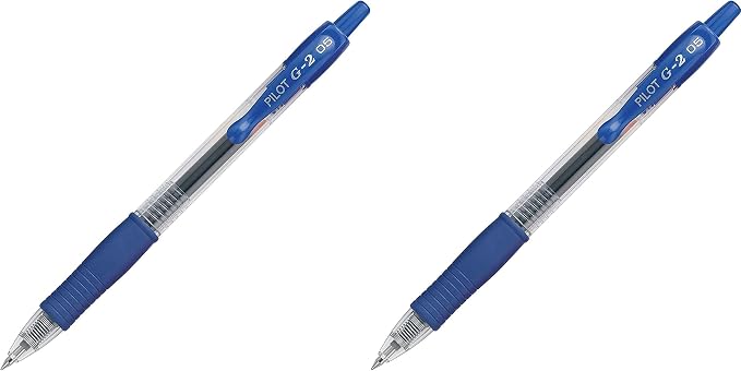 PILOT G2 Premium Refillable & Retractable Rolling Ball Gel Pens, Extra Fine Point, Blue Ink, 12-Pack (31003) Pack of 2