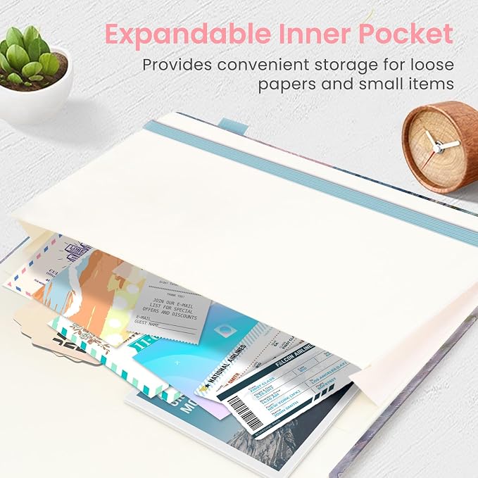 Taja Lined Journal Notebook for Women & Men, Hardcover Leather Journal for writing, A5 College Ruled Notebook for Work & Note Taking, Perfect for Office School Home Supplies, 160 Pages, Starlit Valley