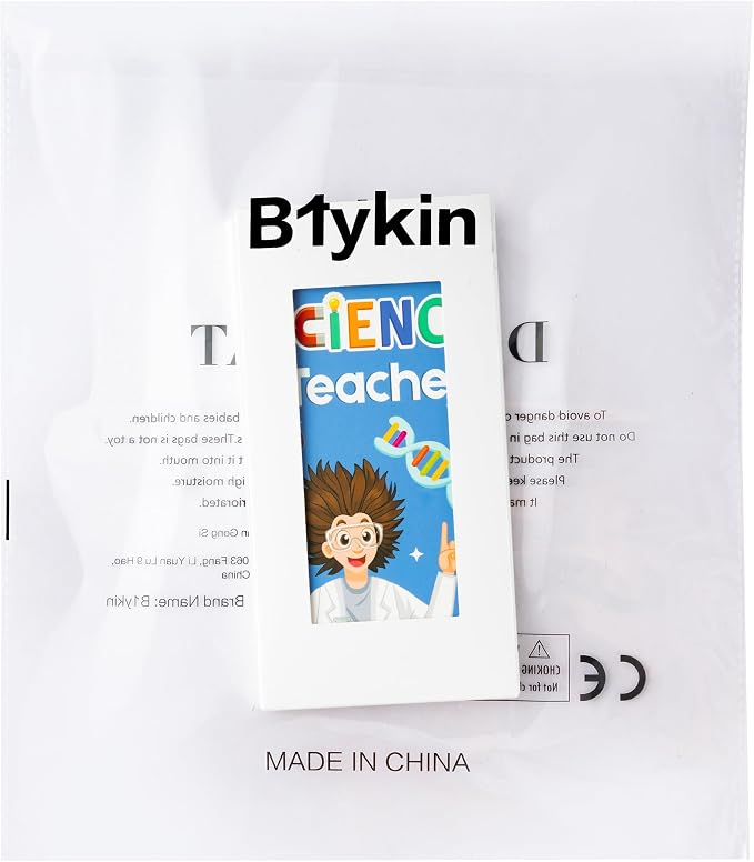 B1ykin Sticky Notes Set - 550 Sheets Memo Writing Pad ScienceTeacher Design | Self-Stick Notes Pages, Teacher Appreciation Gift, School Office Supplies, World’s Best Science Teacher Design