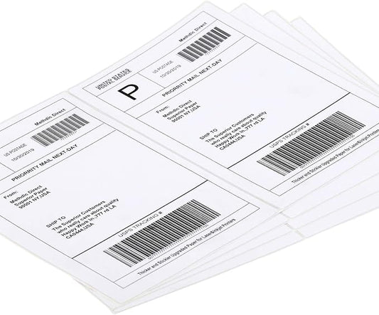 Shipping Labels 2 Per Sheet Round Corner Half Sheet Labels Mailing Labels for Packages Laser & Inkjet Printer Labels, 8126/5126 (4000sheets-8000labels)