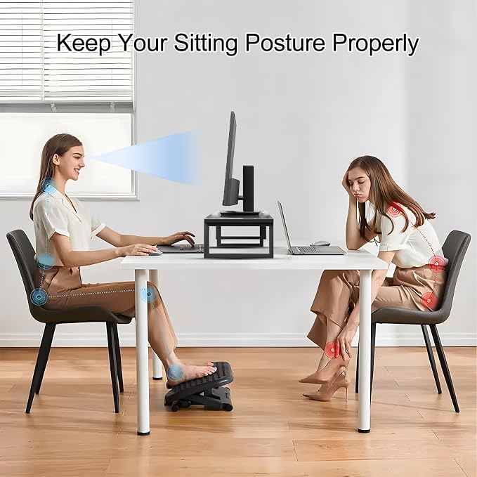 aboxoo 59" Large TV Riser Stand for 32-75 Inch TV, TV Shelf with Steel Legs | Black TV Riser Stand with Storage, Tabletop TV Riser for Home Living Room, Study Office, Fit TV, Monitor, Laptop