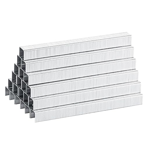 meite T50 Heavy Duty Staples, 3/8 Inch Galvanized T50 Staples for Staple Gun, 20 Gauge 3/8 Inch Crown Staple for Upholstery, Construction, Furniture (1 Case)