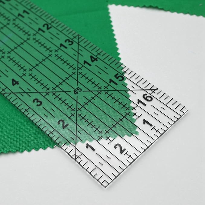 Quilting Ruler,Quilting Templates,Sewing Quilt Rulers,Acrylic Curved Corner Cutter,Precision Fabric Cutting Patchwork Tool for Quilting Sewing Craft DIY Projects,Transparent 3"x17"