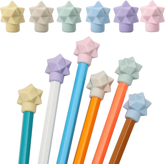 Mr. Pen- Pencil Top Erasers, 48 Pack, Latex-Free | No-Smudge Cap Pencil Erasers for Precise Erasing, Kids, Teachers, Studying Supplies
