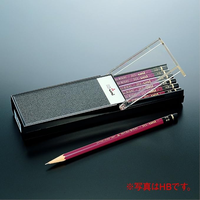 Uni Wooden Pencil, 4H, Box of 12 (HU4H)