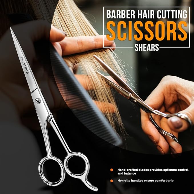 Utopia Care Hair Cutting and Hairdressing Scissors 3.5 Inch, Premium Stainless Steel shears with smooth Razor & Sharp Edge Blades, for Salons, Professional Barbers, Silver