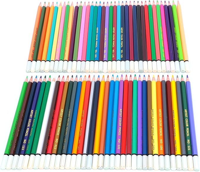 Pastel Colors Colored Pencils Set, Oil Pastel Pencils for Artists, Colored Pencils Oil Based Soft Core Color Pencils Set For Painting Sketching (72 color lead)
